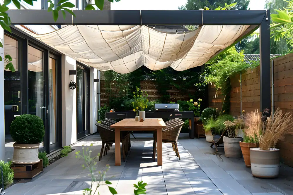 Pérgola patio a medida