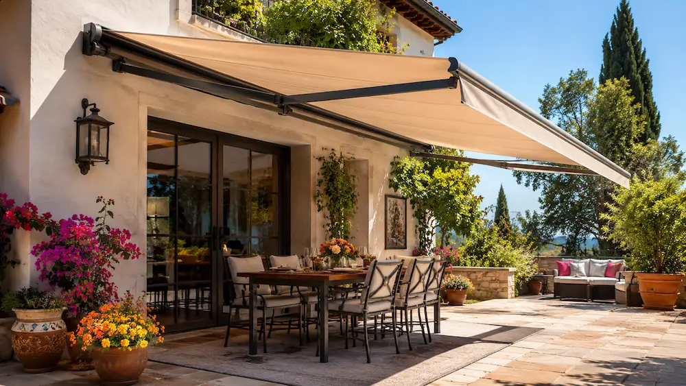 Toldo extensible terraza bar