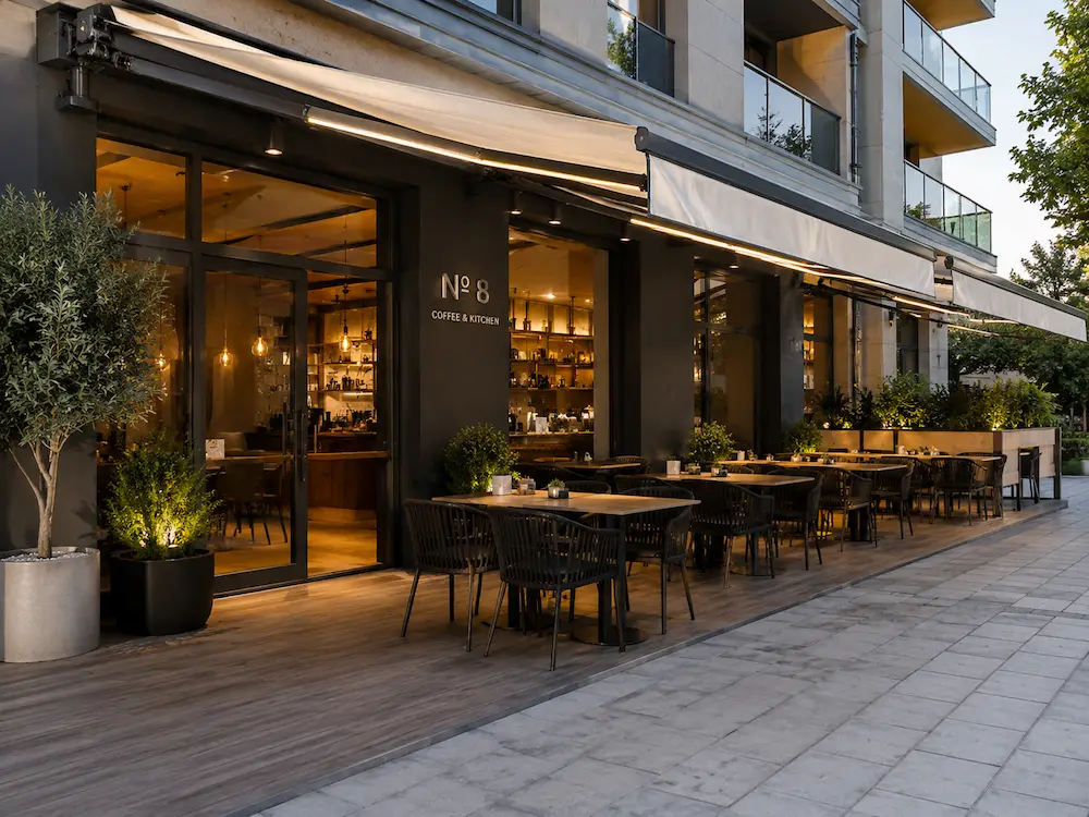 Toldo para terraza hostelería