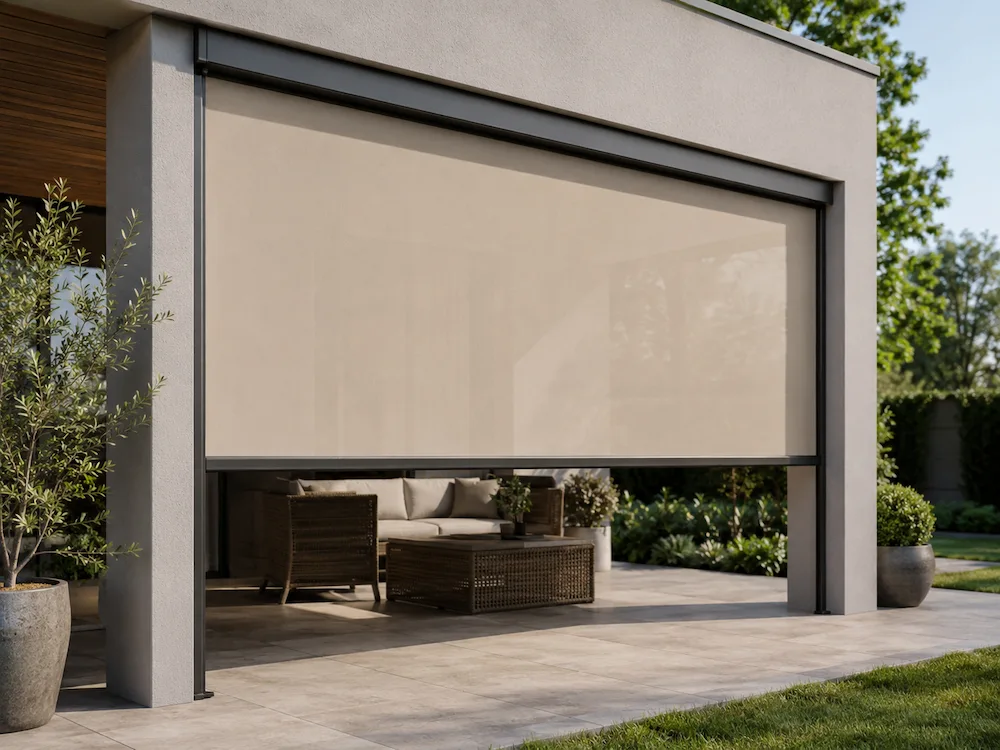 Toldo vertical jardín